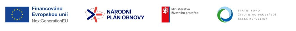 Financováno Evropskou unií – NextGenerationEU, Národní plán obnovy, Ministerstvo životního prostředí a Státní fond životního prostředí České republiky